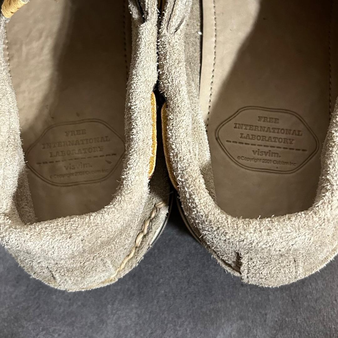 【名作】VISVIM ビズビム ヴィズヴィム デッキシューズ モカシン スエード