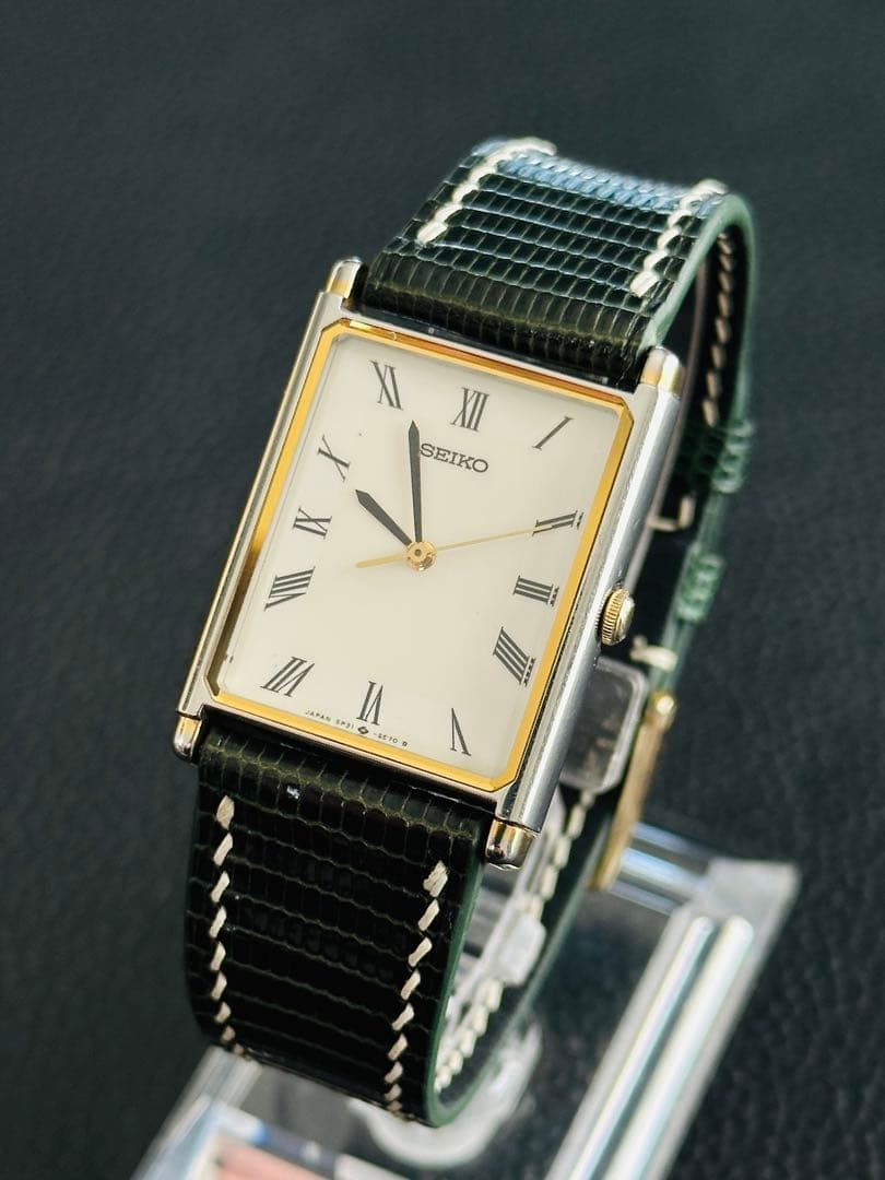 【ドム】Vintage Seiko tank セイコー タンク 腕時計