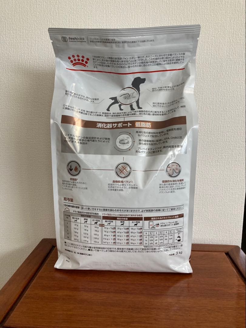  CANIN 消化器サポート 低脂肪 3kg 3点セット