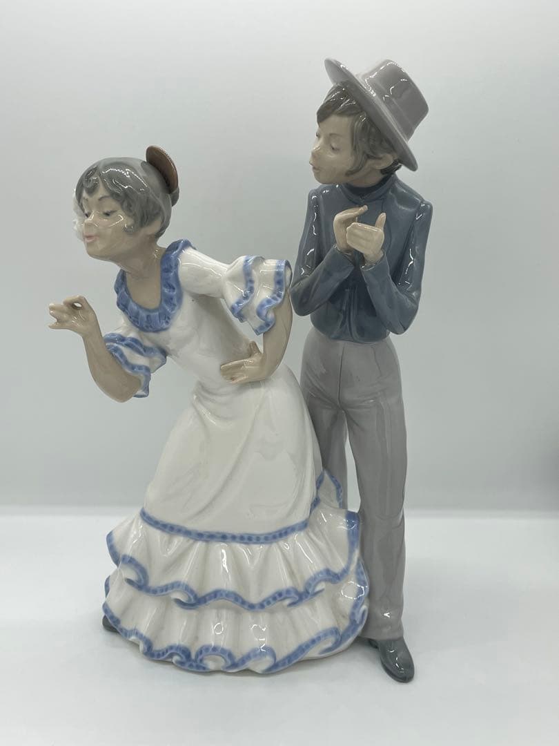 【美品】リヤドロ 【フラメンコ】 NAO カップル フィギュリン 置物 陶器