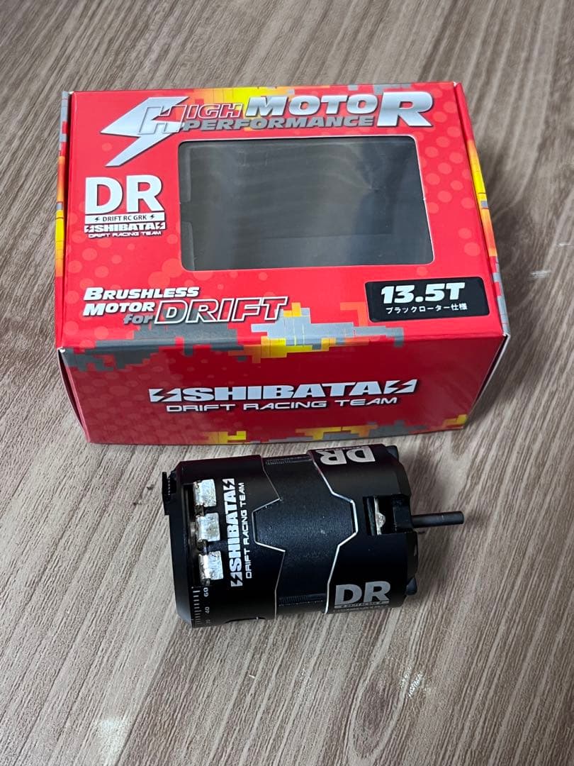 SHIBATA DRハイパフォーマンスモーター ブラックローター13.5T