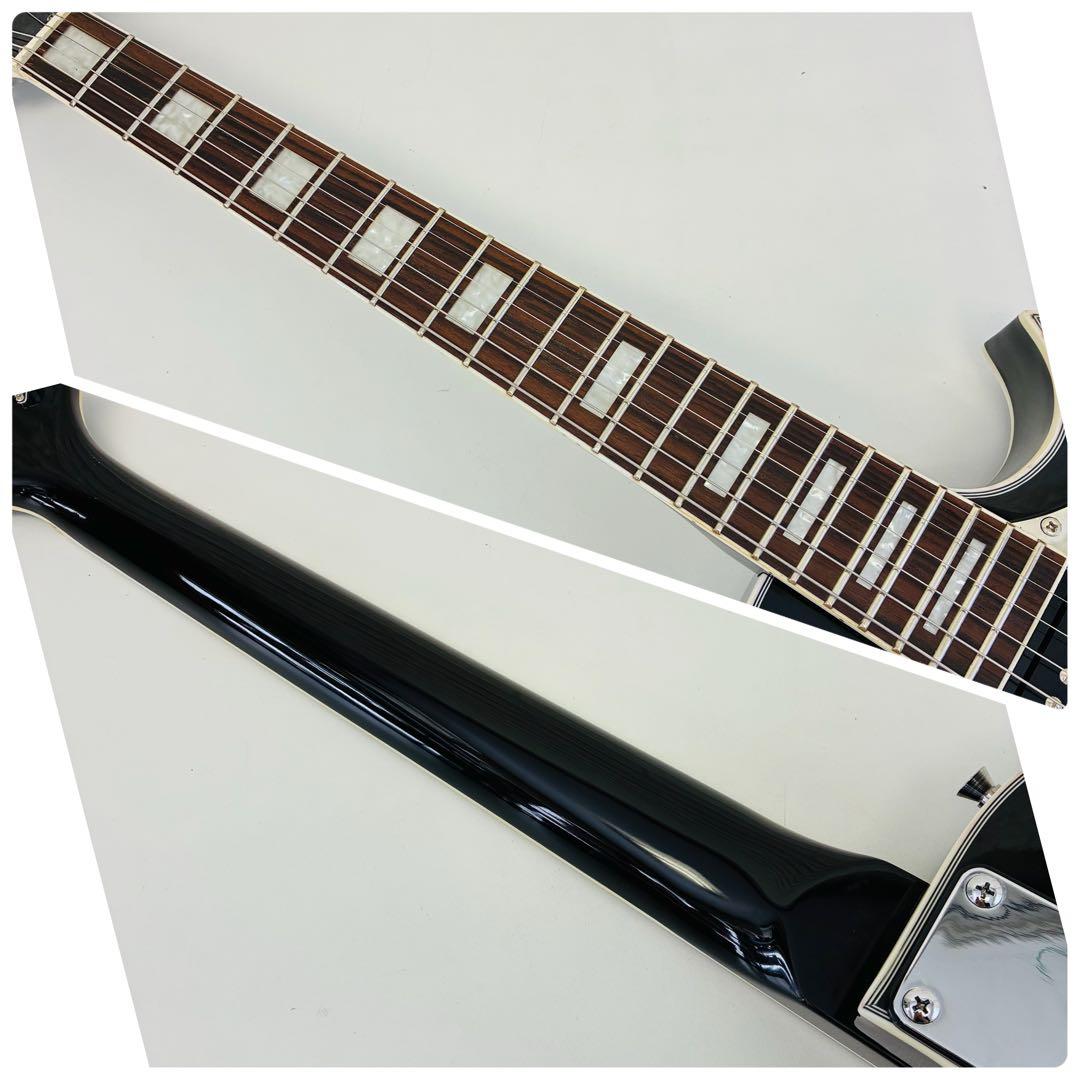 G.I.G レスポール カスタムタイプ ブラック ミラーピックガード