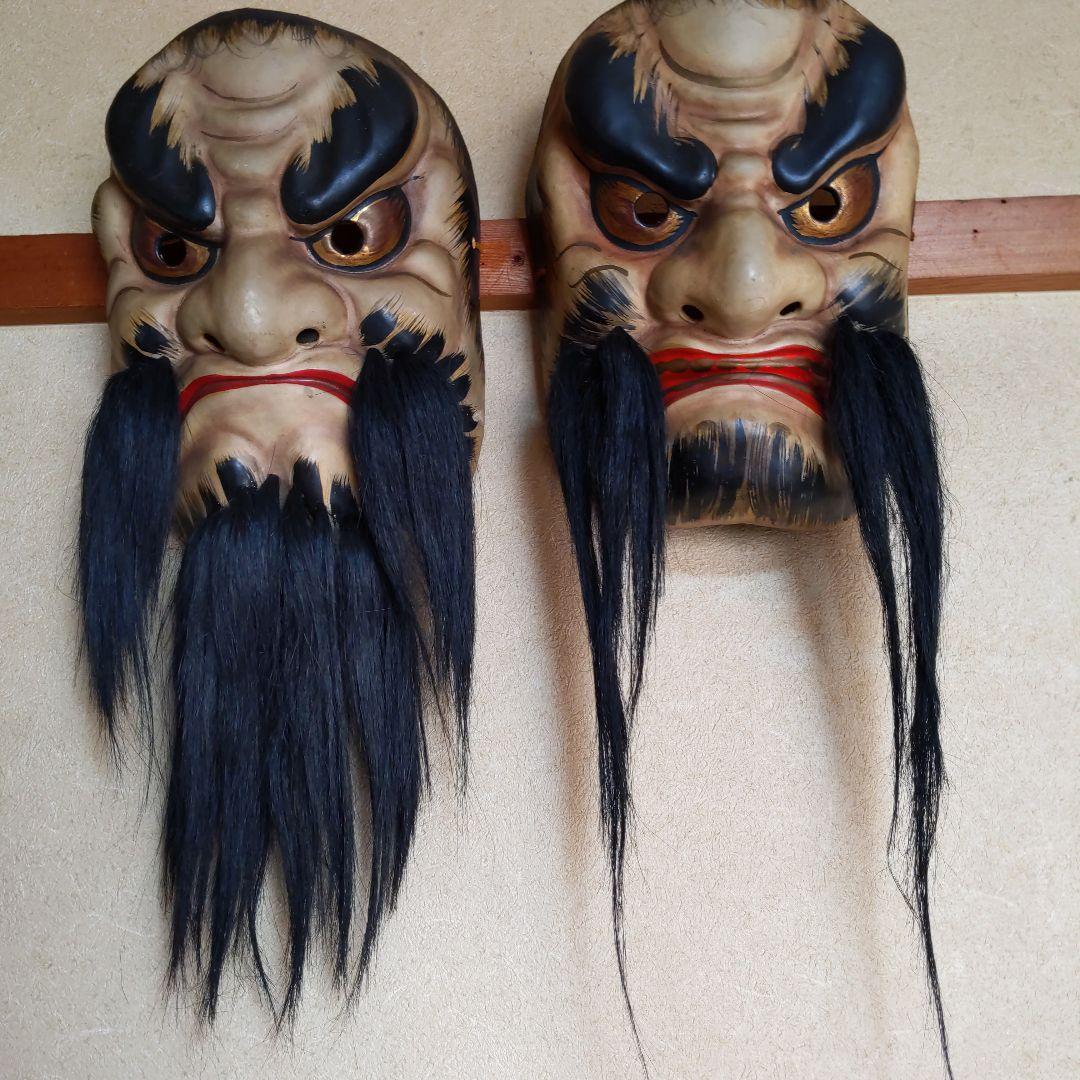 石見神楽19面、石州和紙、縁起物 (御飾面) ¥298,000 (送料込み)