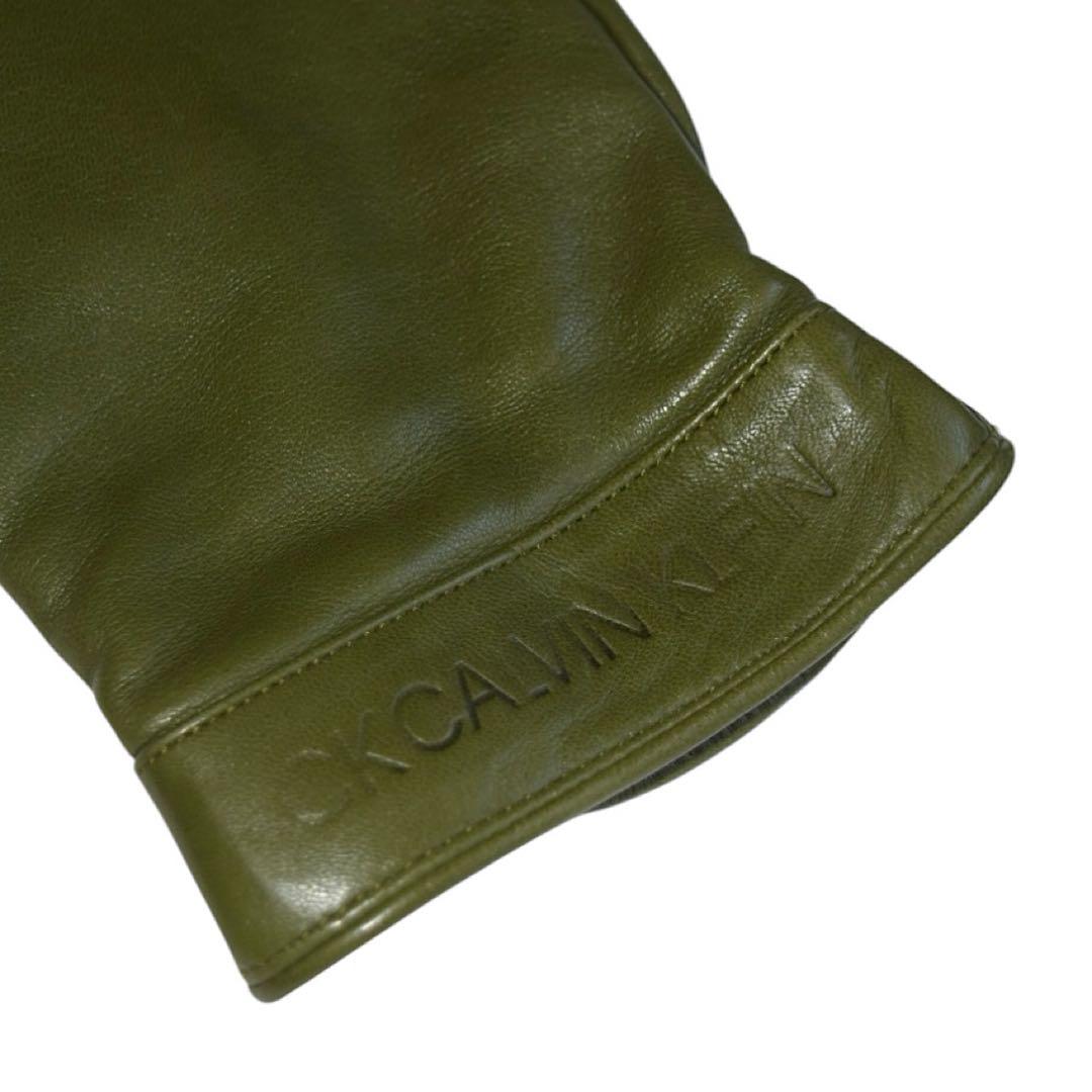 CK   ラムレザー グリーン グローブ