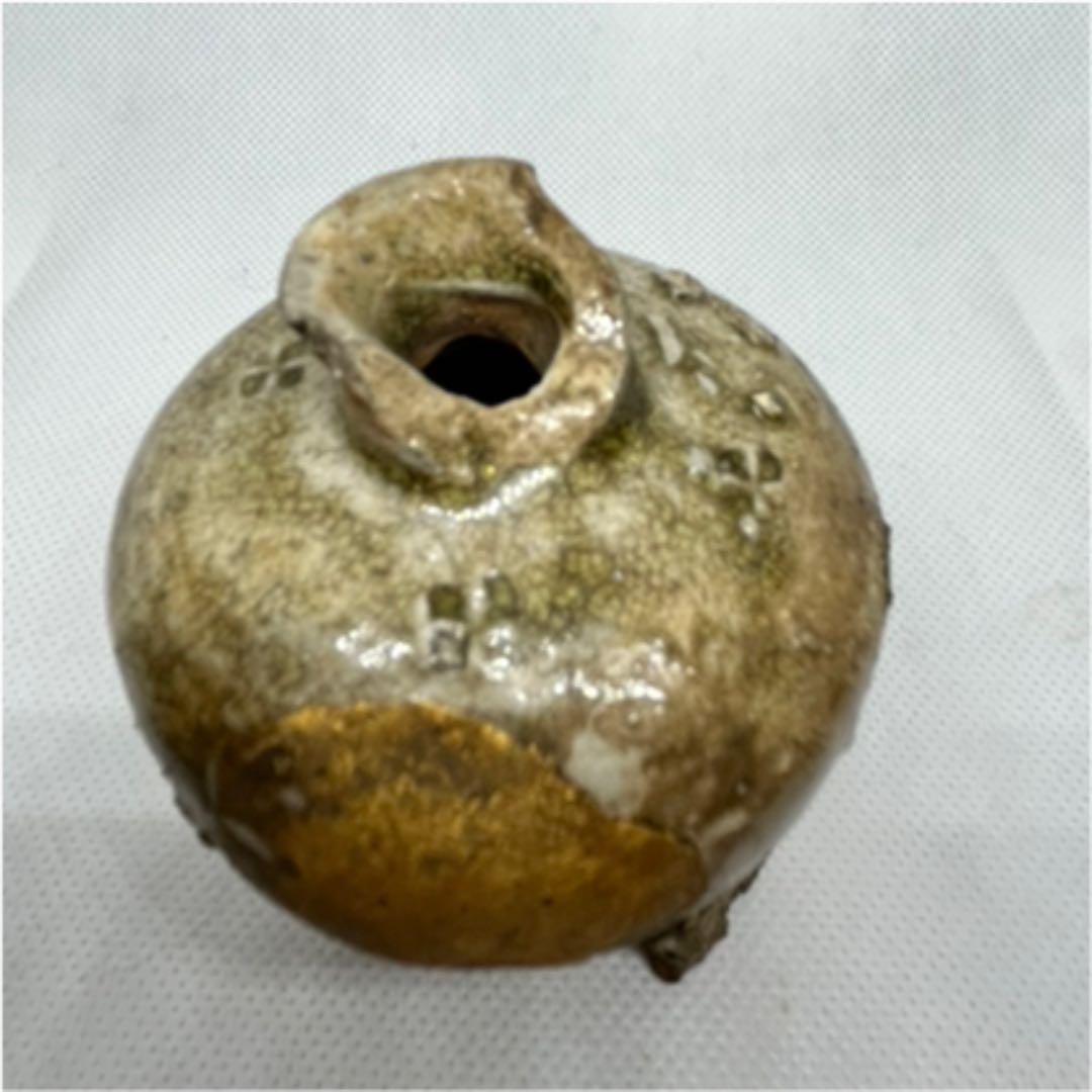 【お値下げ】骨董　古瀬戸　小壺　瓶子（直しあり）