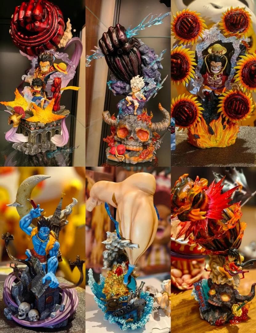 ワンピース OMO 悪夢 ルフィ ガレージキット ガレキ スタチュー フィギュア