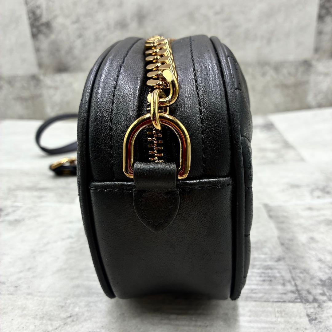 ✨美品✨トリーバーチ　ショルダーバッグ キルティング　フレミング　レザー　黒