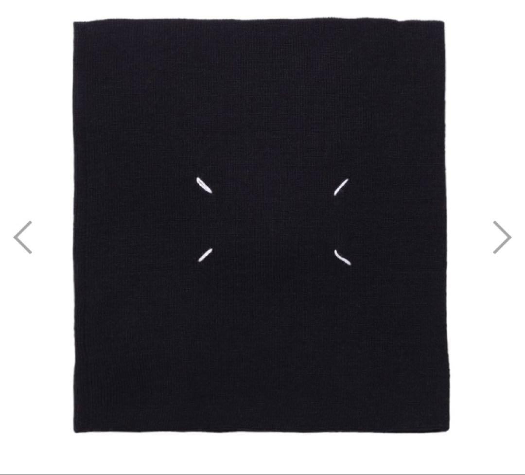 【新品未使用品】マルジェラ 24aw ネックウォーマー 黒 ブラック 7156