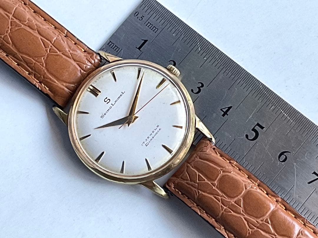 ★稀少.精工舎❣️Sマーク付SEIKO Laurel★稼働OK★1950年代後半❣️