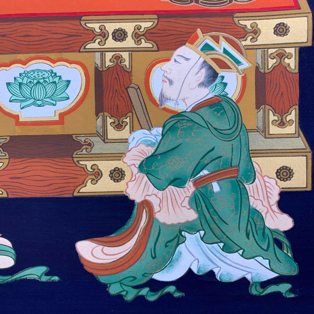 美品 掛け軸 善光寺一光三尊如来御影 仏教美術 仏画