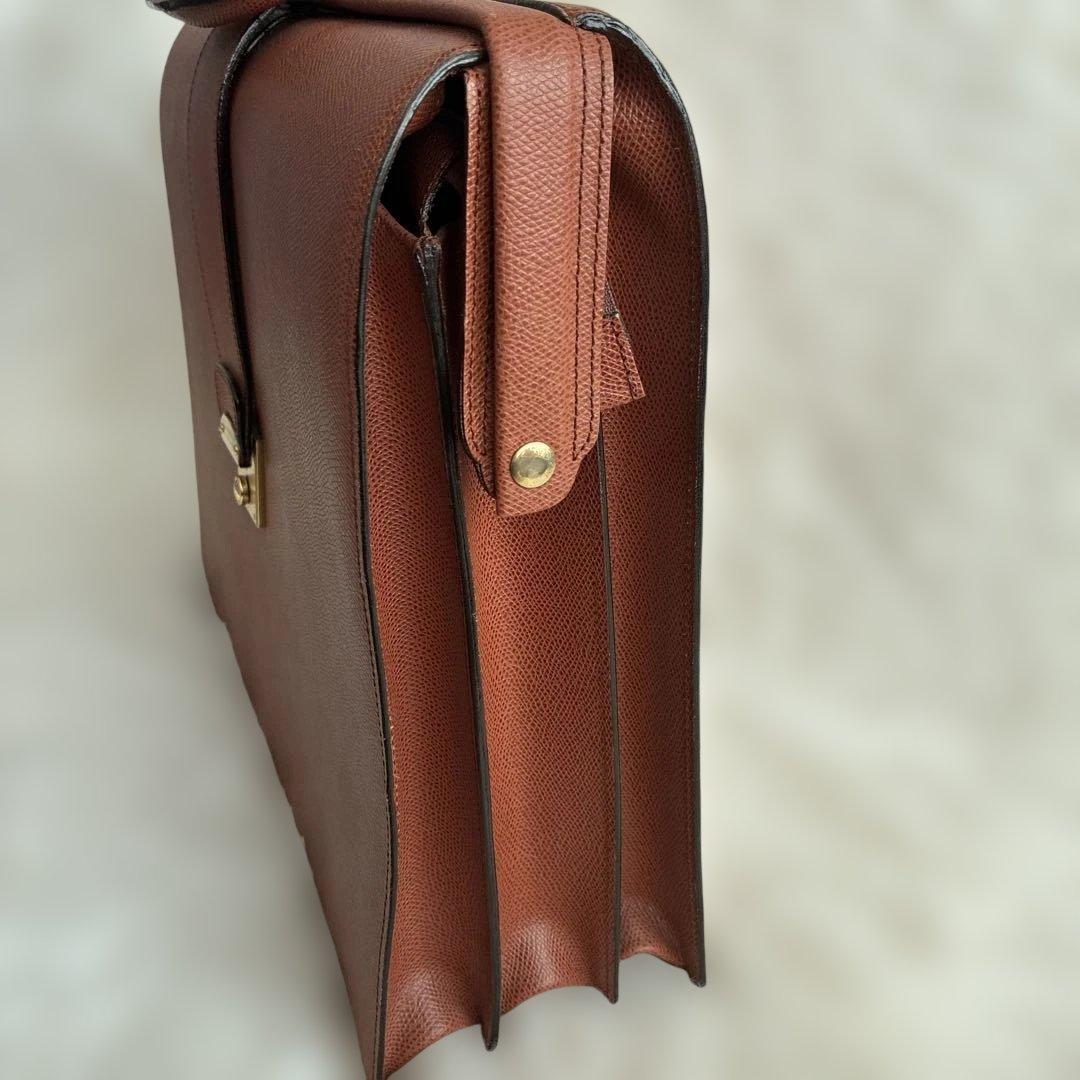 【極美品・鍵付】ルタヌア LE TANNEUR ダレスバッグ ビジネス A4収納