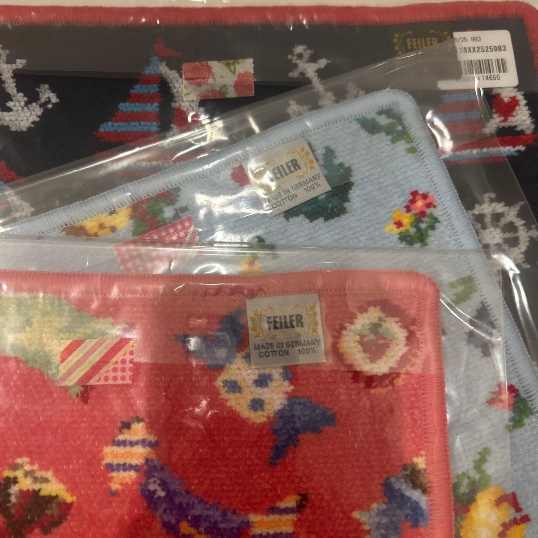 FEILER タオルハンカチ 3枚セット