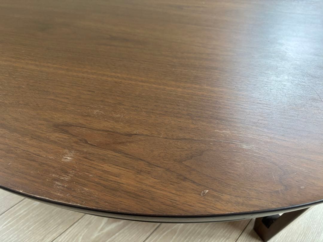 たんぽぽ　円形木目調こたつダークブラウン105サイズ共立工芸　たのメル便