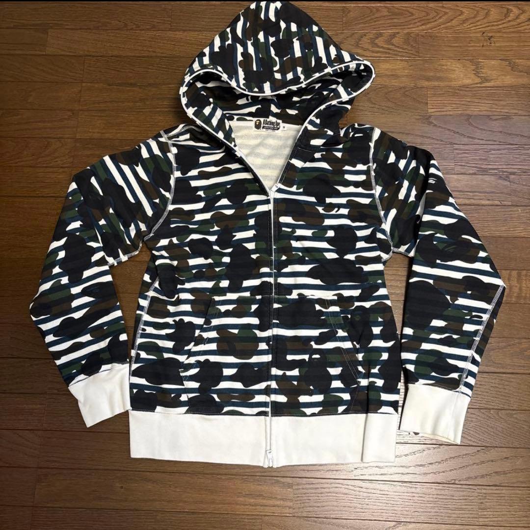 A Bathing Ape 迷彩柄 フルジップパーカー M