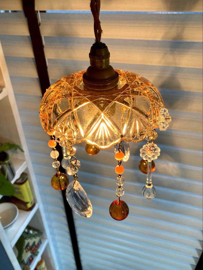 ミニシャンデリア（winter）1920年　フランスアンティーク　ランプ