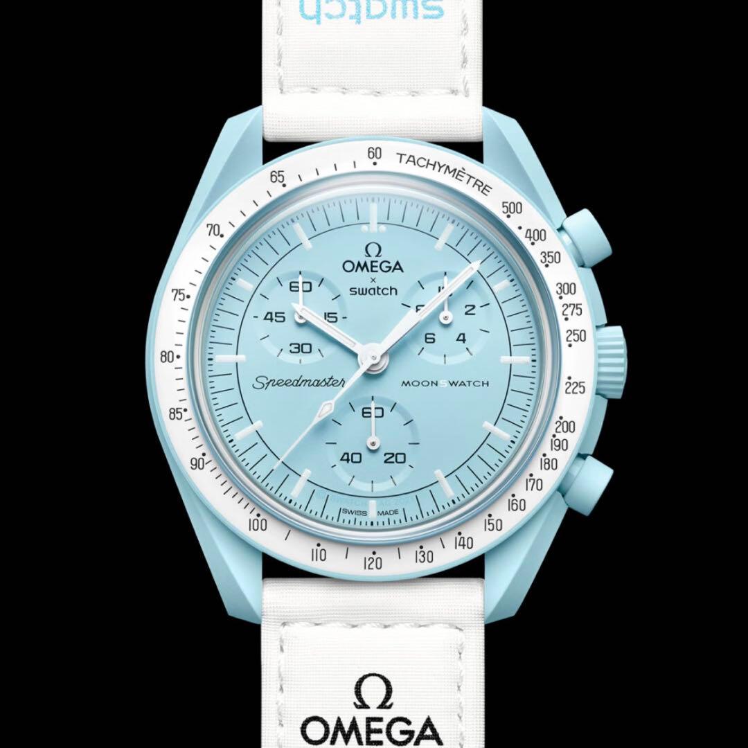 Swatch/スウォッチ　ムーンスウォッチ　稼動品　完品　別売りストラップ付き