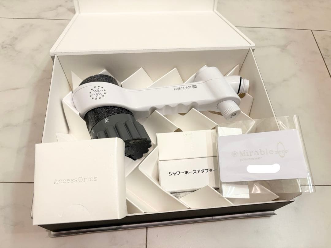 【新品未使用】ミラブルzero ウルトラファインバブルシャワーヘッド