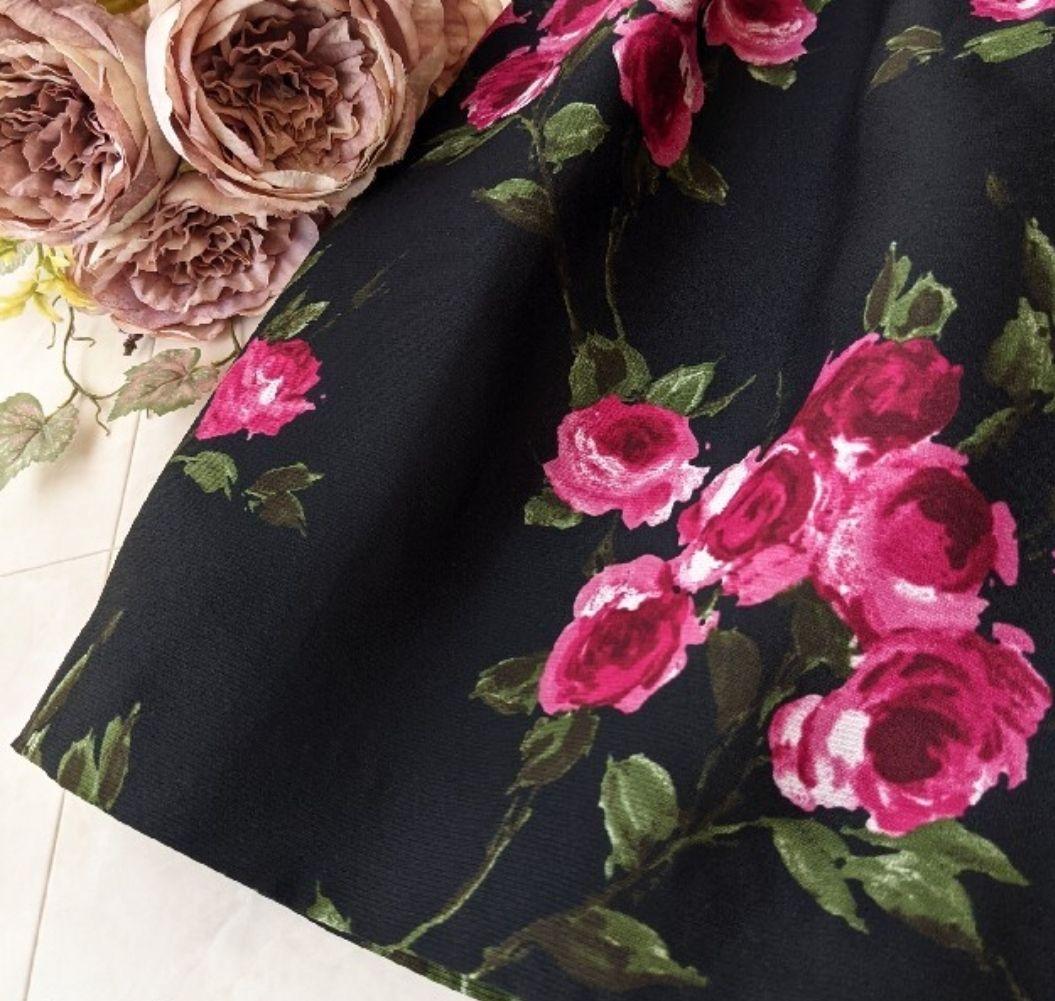 最終価格♥新品•未使用♥M'S GRACY✿フラワース✿フレア✿カート✿40Ｌ