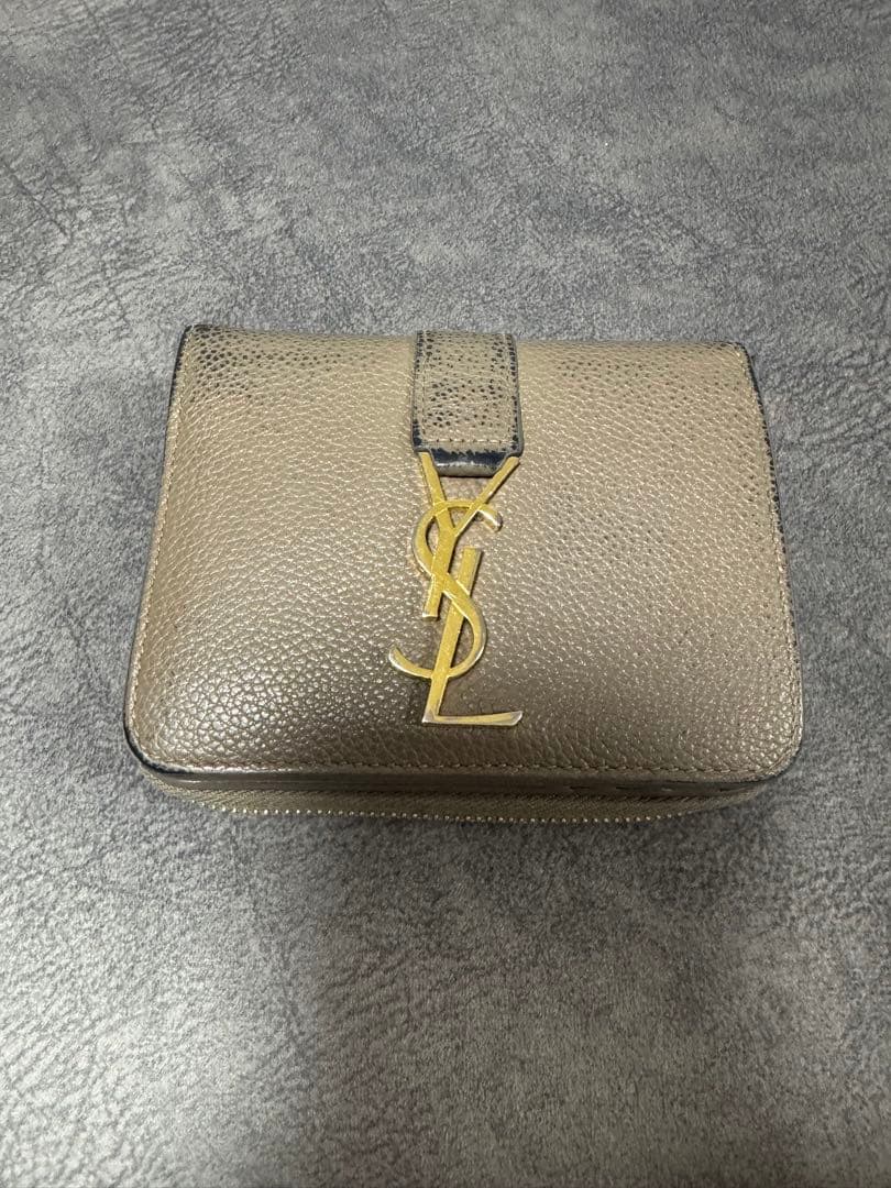 s*a様 SAINT LAURENT 二つ折り財布 グレー