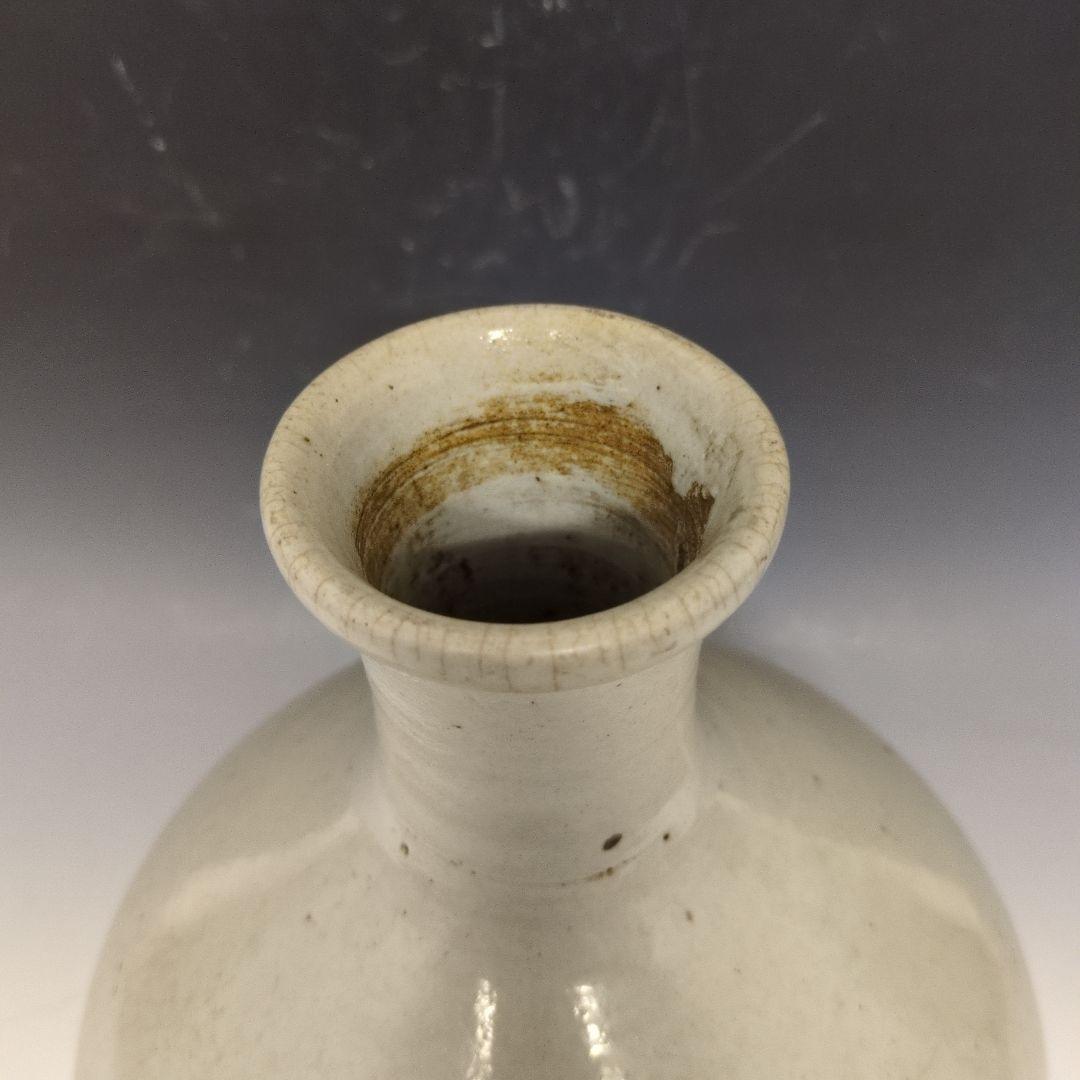 李朝白磁壷 李朝時代
