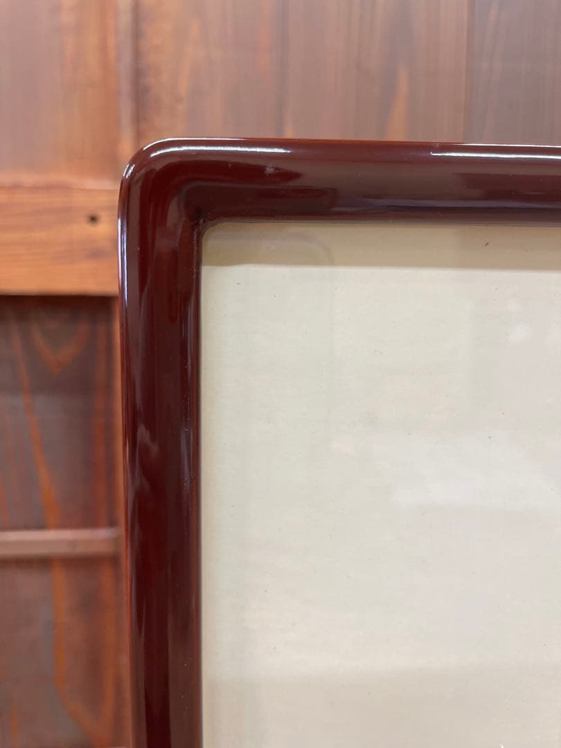 うるし塗り衝立　帯飾り　アート作品向け