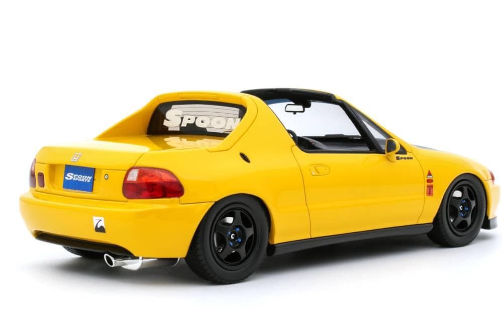 OTTO 1/18 ホンダ シビック デルソル スプーン 1996 イエロー