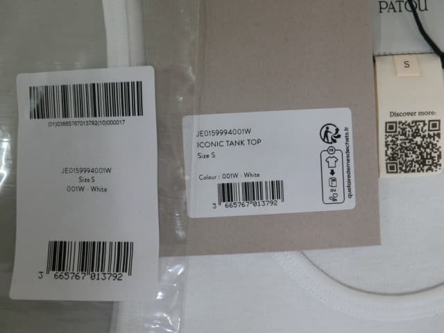 新品正規品【PATOU】コットン ロゴ タンクトップ　サイズS
