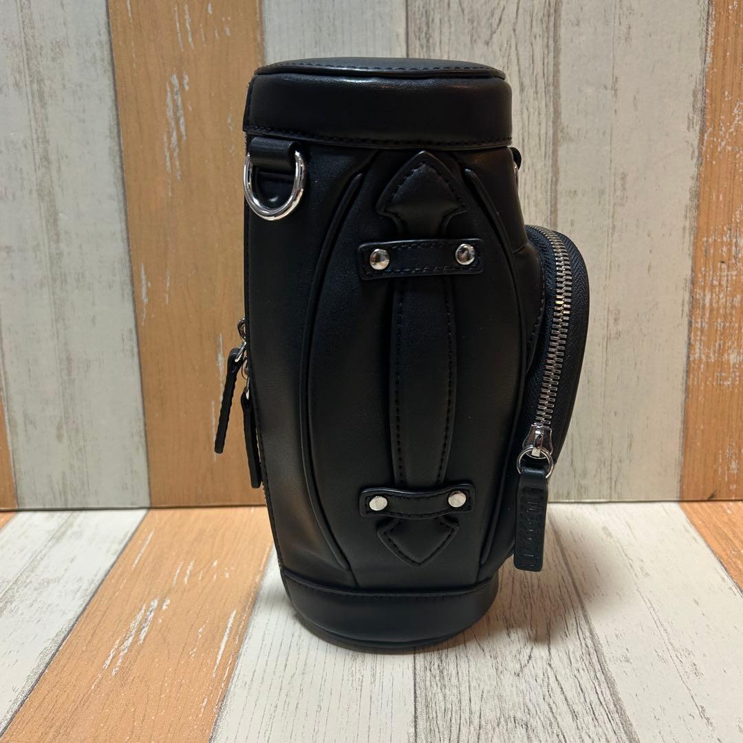 【LACOSTE】ラコステ　ショルダーポーチ　キャディバッグ型　ブラック