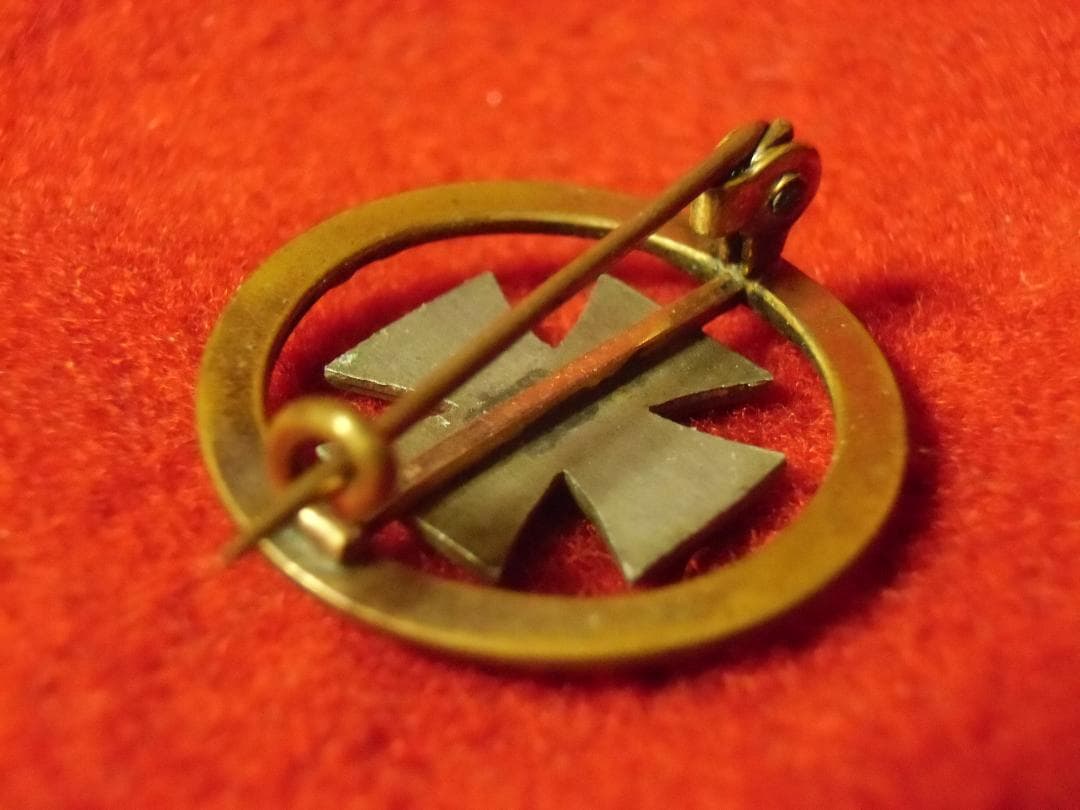 Ｗ帝政ドイツ軍/プロイセン王国＊１９１４鉄十字ブローチ（実物）
