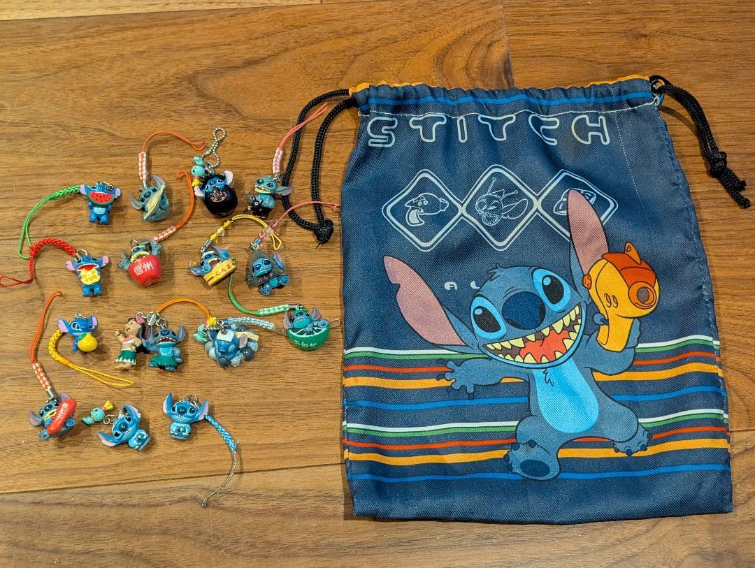 【希少】御当地　スティッチ キーホルダー　ストラップ　巾着袋　まとめ売り