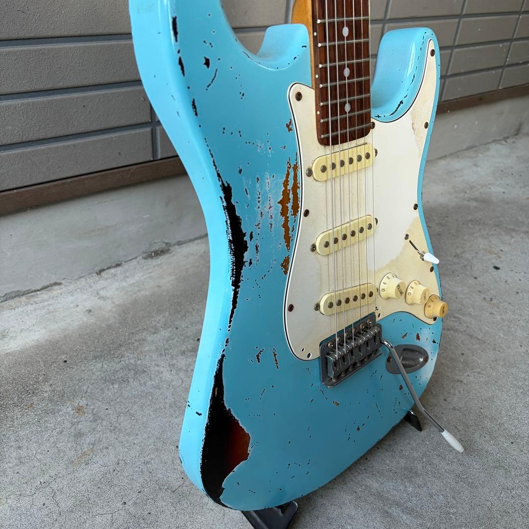 ★SonicBlue Relic Multilayer Stratocaster