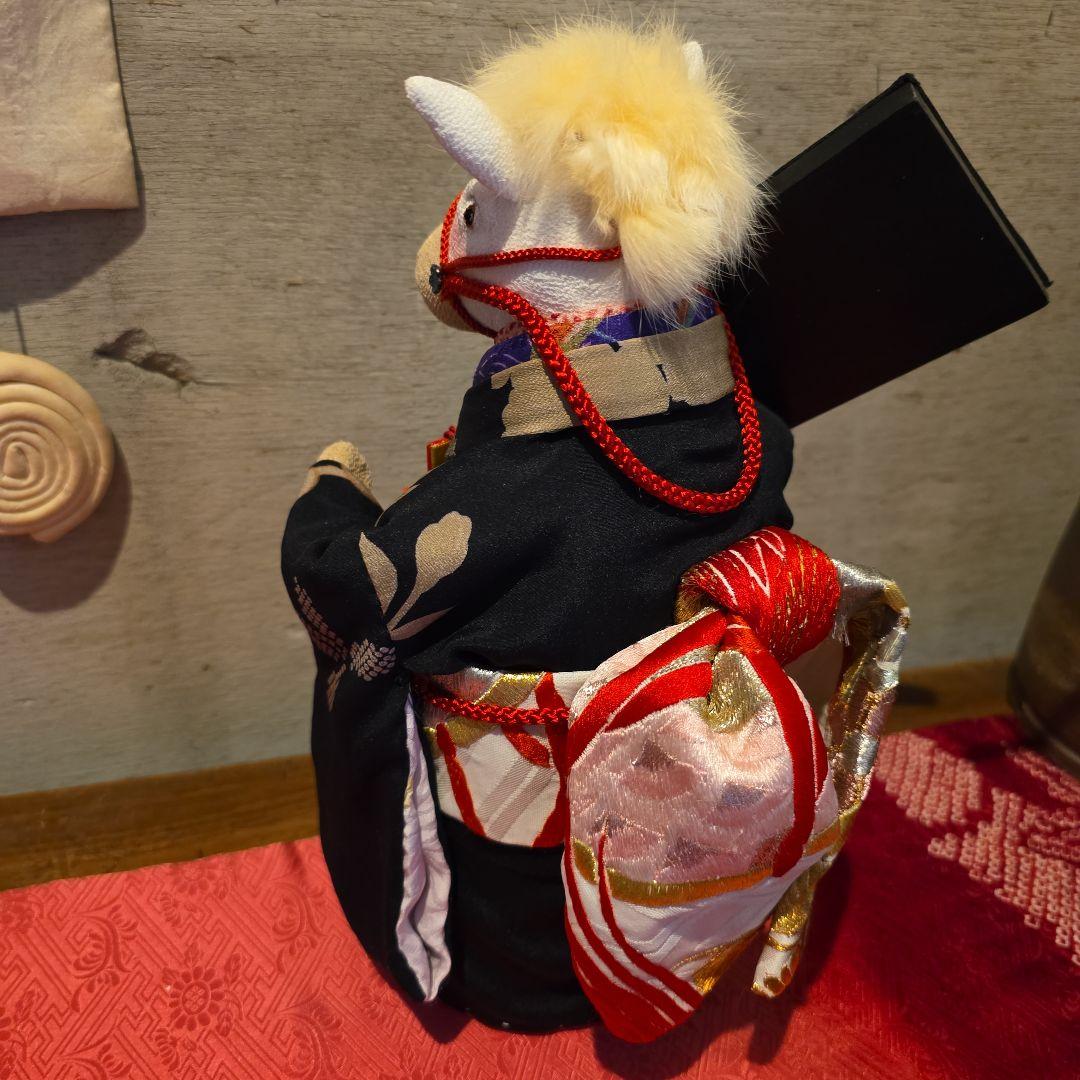 創作手作り人形　干支　馬　羽子板　午年