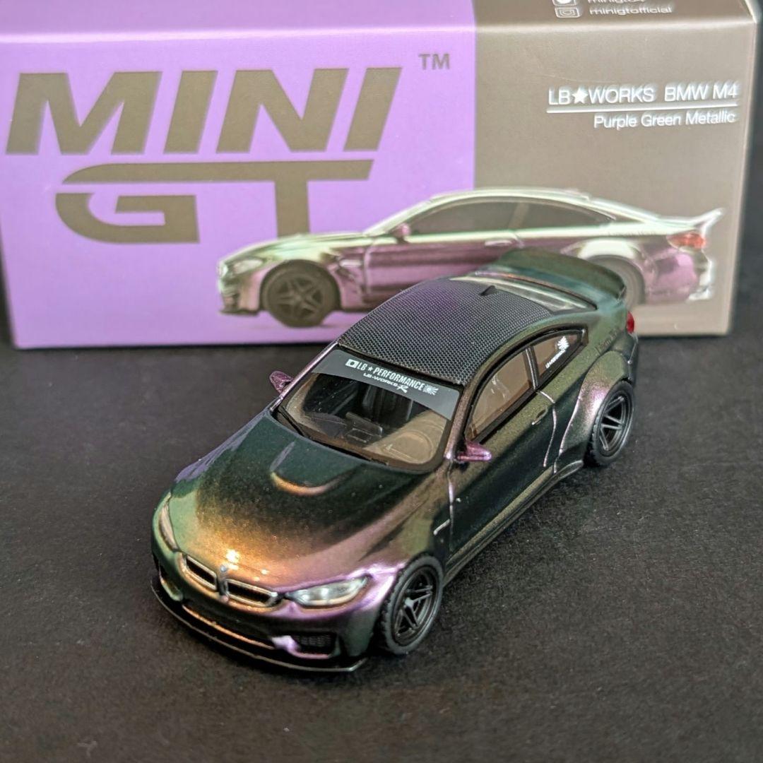 MINI GT 1/64 LBWK BMW M4 パープルグリーンメタリック