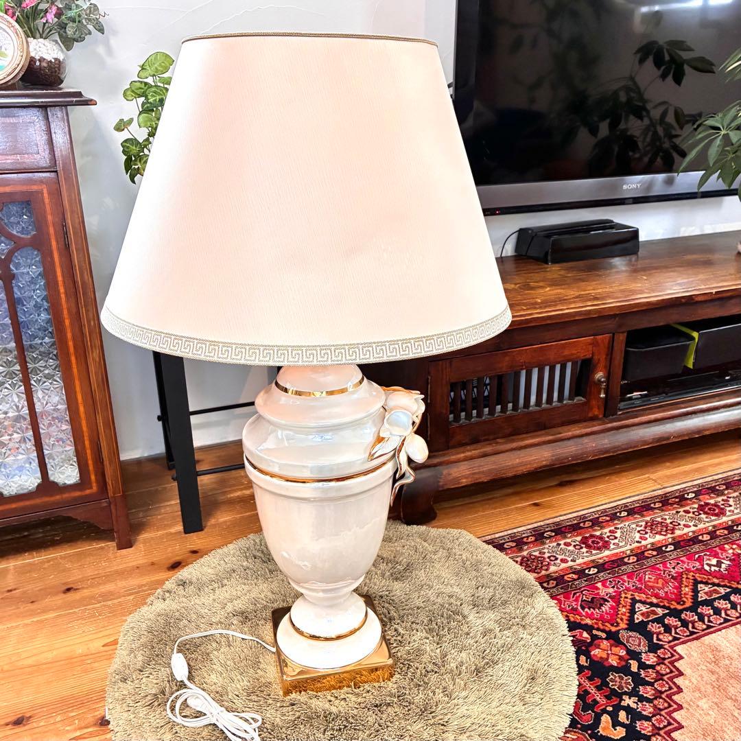 ✨24金使用！？✨ahura アウラ イタリア製 ランプ 陶器 アンティーク