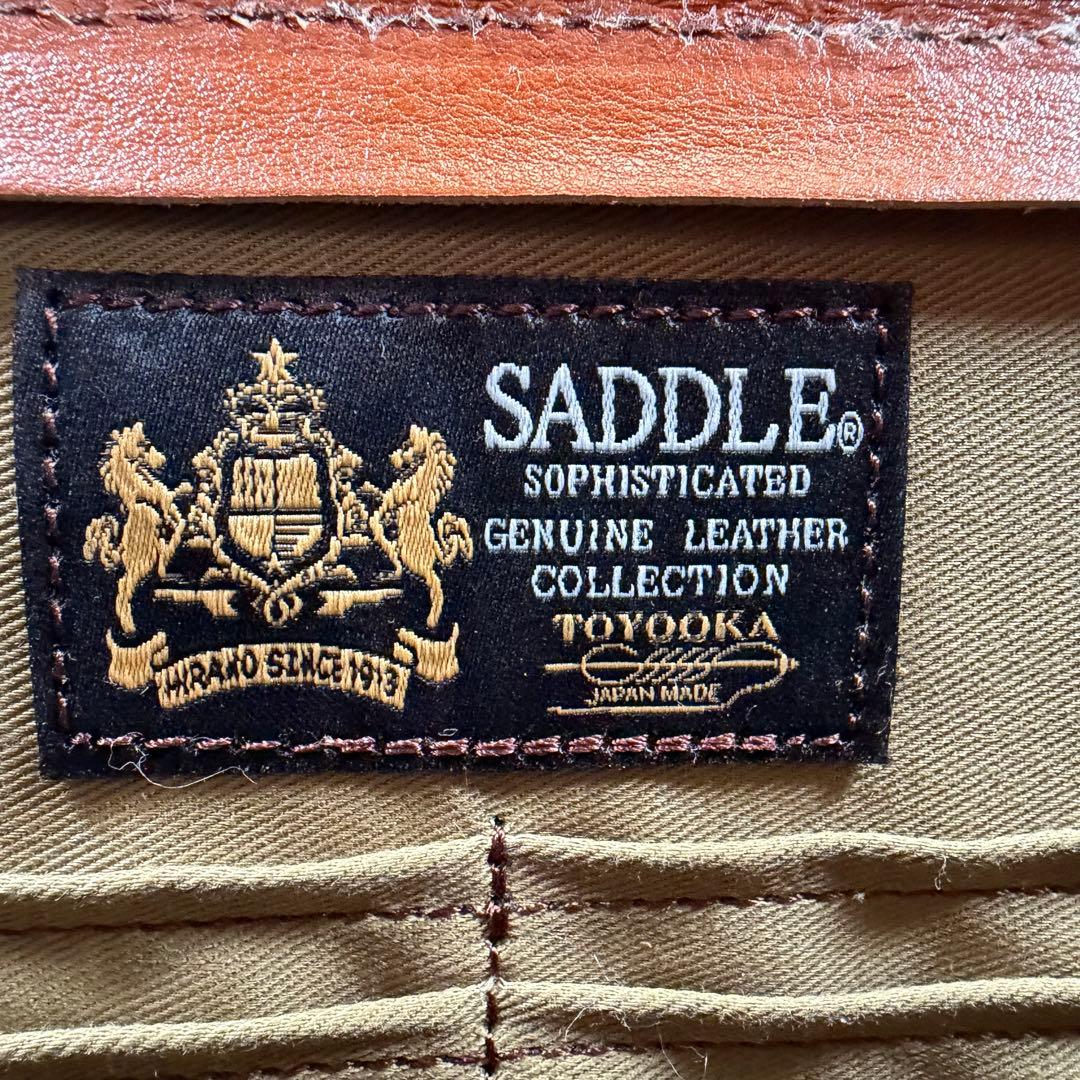 【極美品】SADDLE 豊岡鞄　ミニダレスバッグ　2way レザー　ブラウン