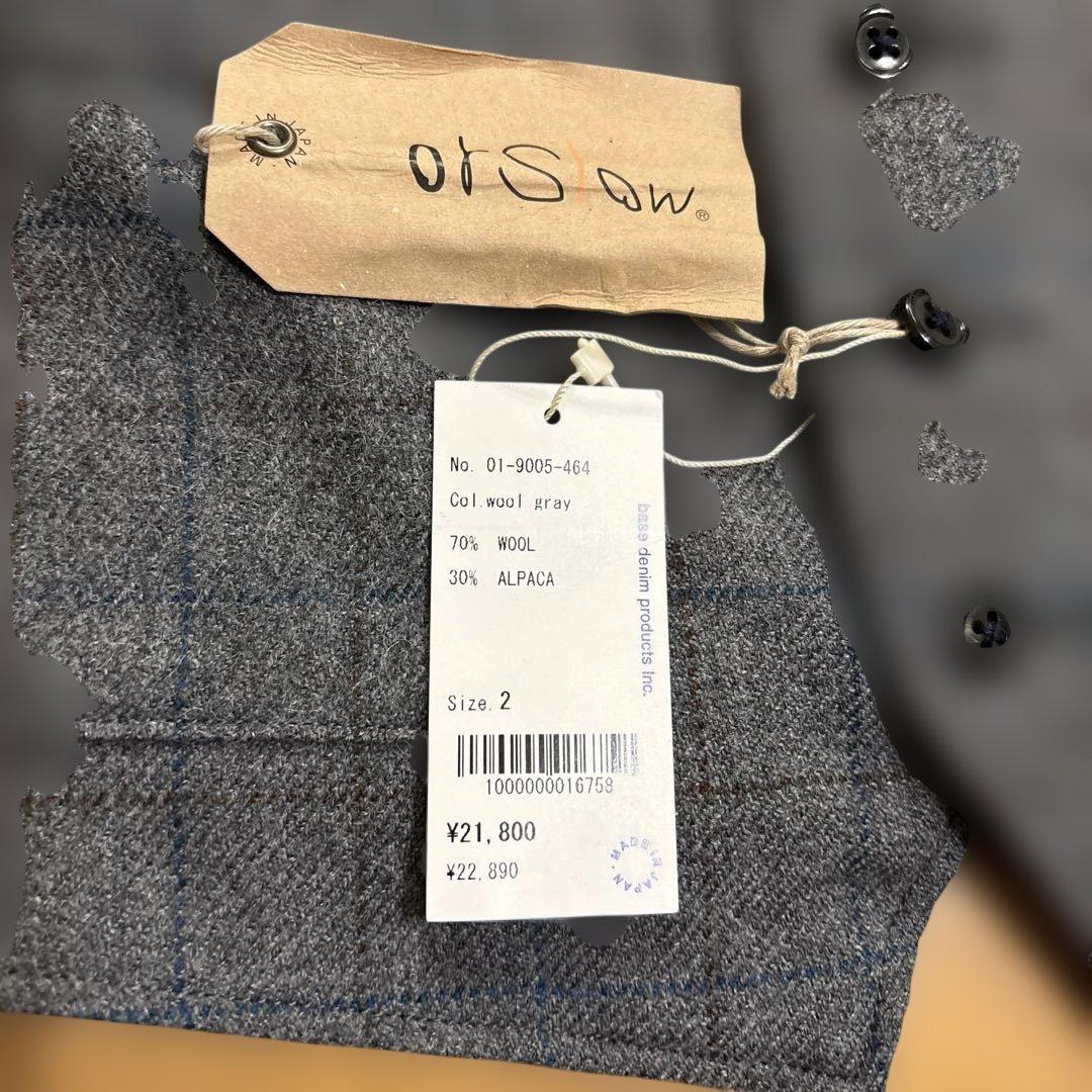 新品半額！オアスロウorslowヴィンテージレプリカ ウールチェックベスト