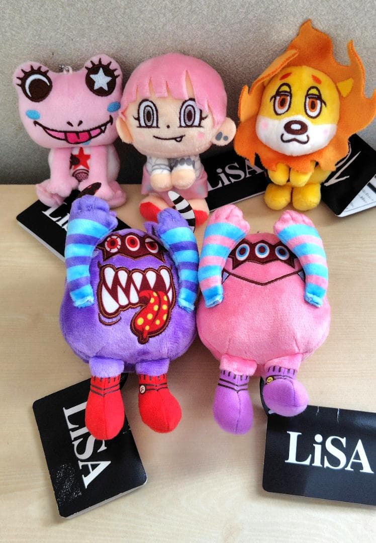 LiSA&you モアプラス キーチェーンマスコット 全5種 ぬいぐるみ リサ
