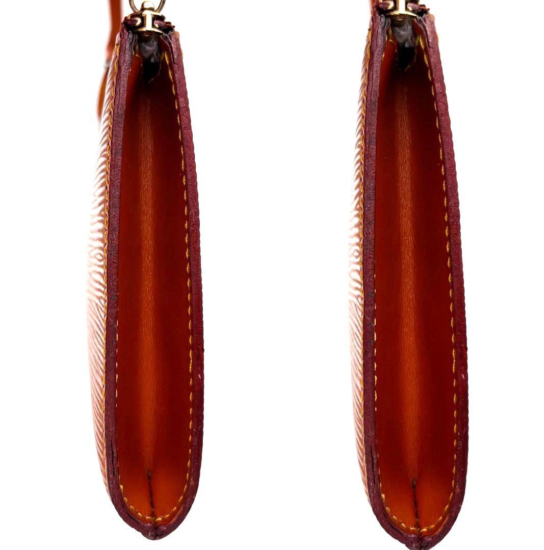 ルイヴィトン M40778 エピ ポシェット アクセソワール ポーチ ブラウン