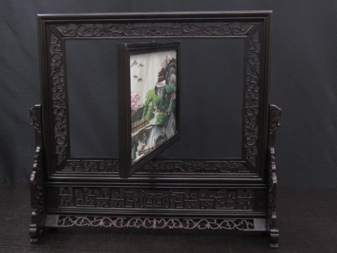 【未使用長期保管品】中国伝統工芸品 蘇州刺繍 2個セット