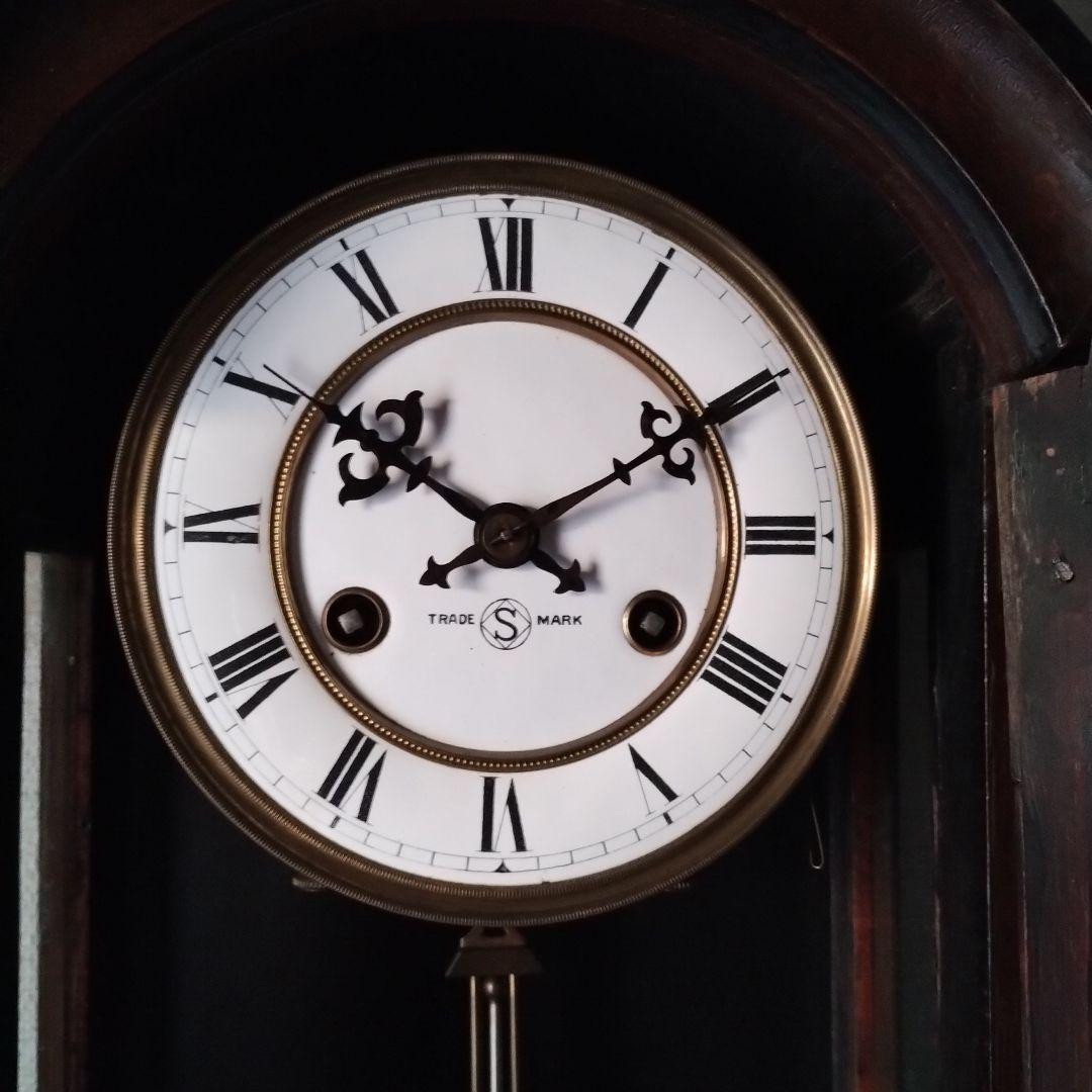 S*y様 アンティーク　掛時計　精工舎　巴里　古時計　初期型　ゼンマイ式　振り子
