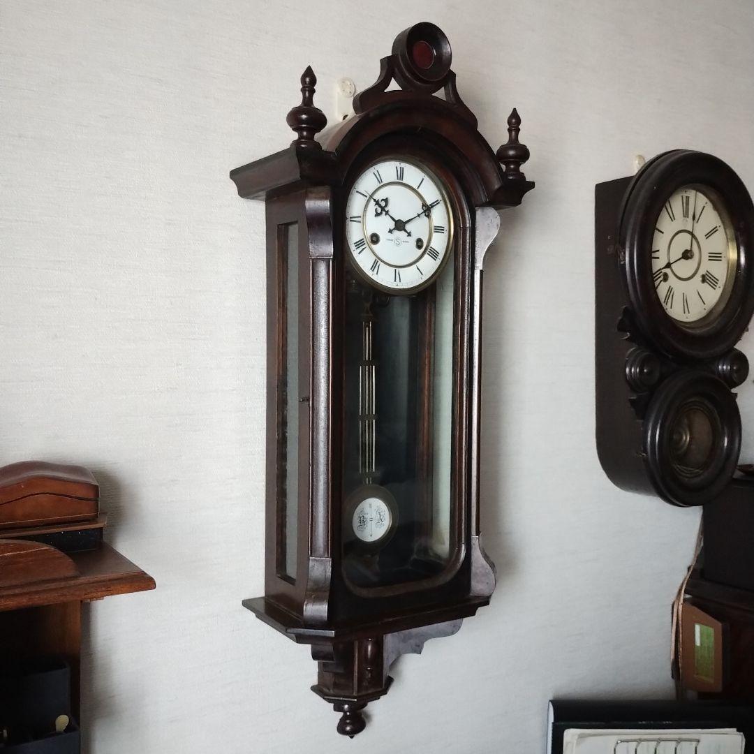 S*y様 アンティーク　掛時計　精工舎　巴里　古時計　初期型　ゼンマイ式　振り子