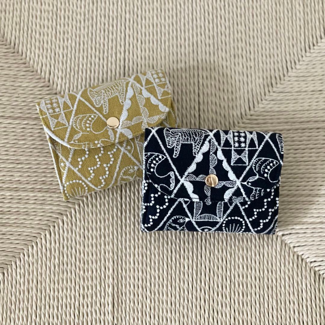 ⚮̈ミナペルホネン　symphony mustard コンパクトウォレットS 財布