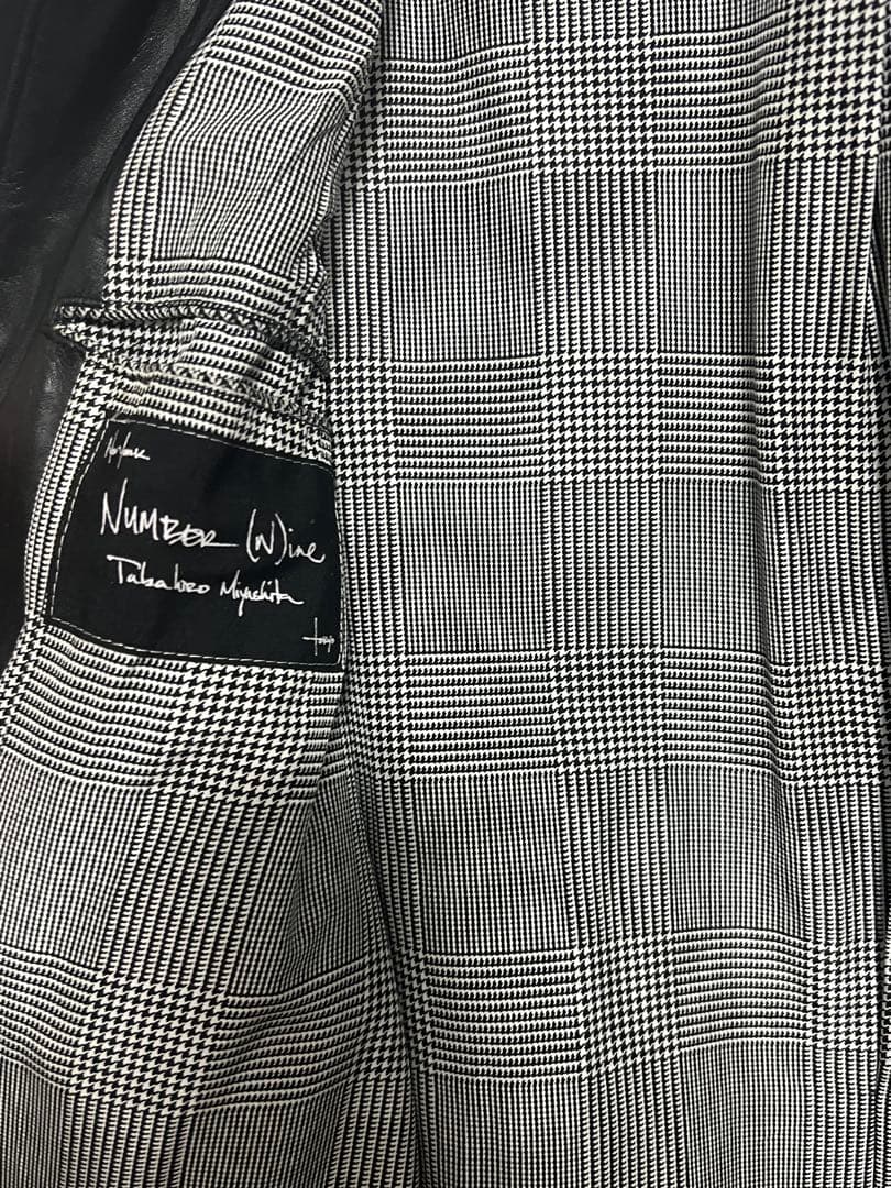 05ss ナンバーナイン　archive レザーライダースロングジャケット