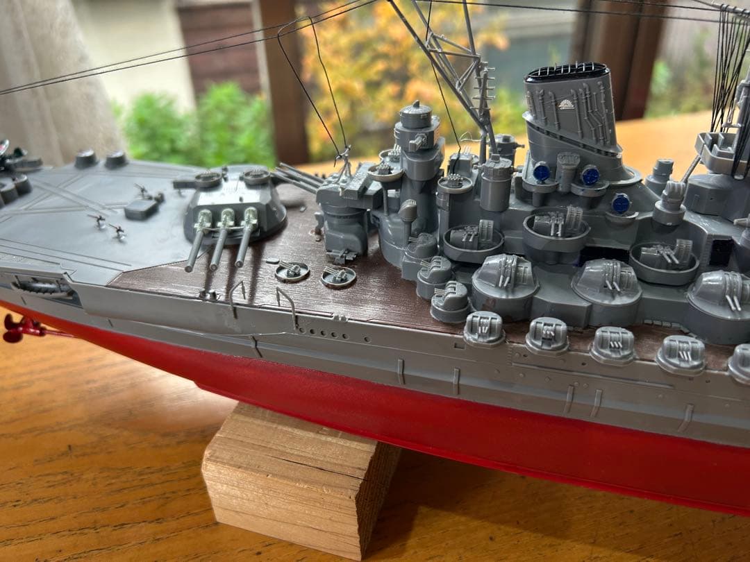 男たちの戦艦大和、1/350サイズ精密加工完成品。送料込みで販売します。