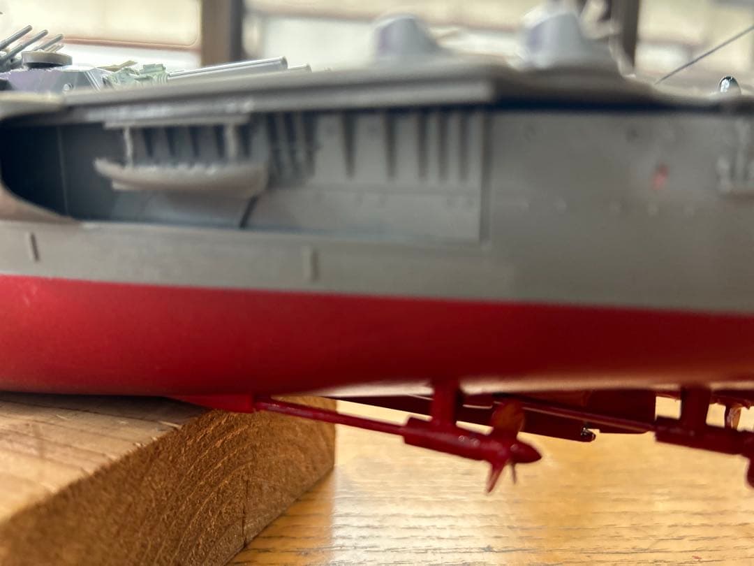 男たちの戦艦大和、1/350サイズ精密加工完成品。送料込みで販売します。