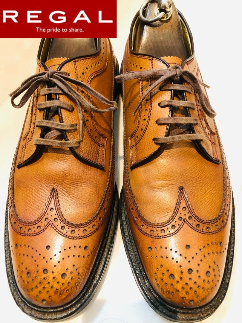 ★美品★定価40,700円！リーガル W105 ウイングチップ 26.5EEE