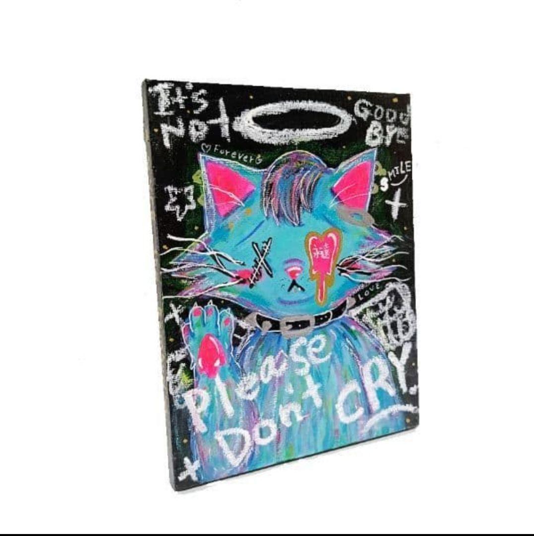 【一点物イラストアート】Please don't CRY【絵画,イラスト】