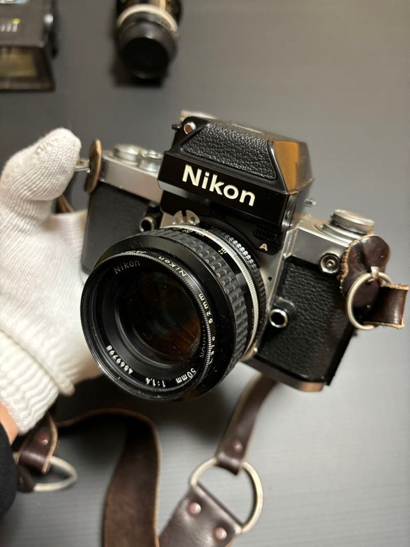 Nikon f2 フィルム一眼レフ　望遠レンズ