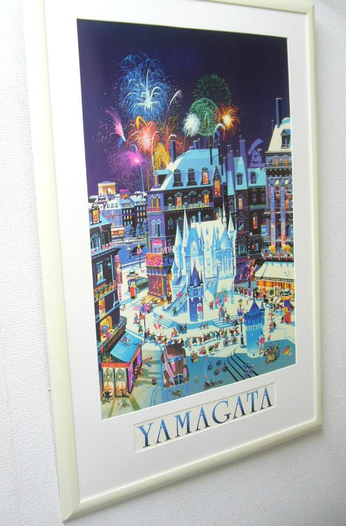 絵画　アートポスター　ヒロ、ヤマガタ スノーキャッスル