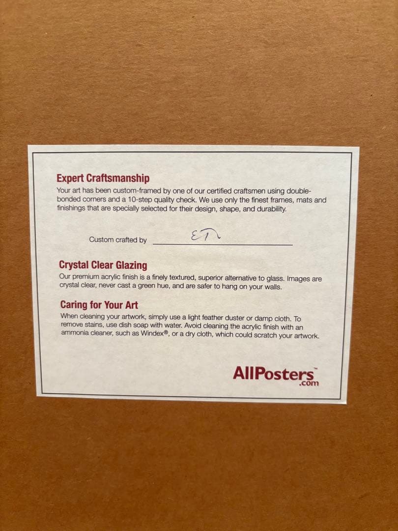 Allposters モノクロ 写真 額付き 73cm×73cm インテリア